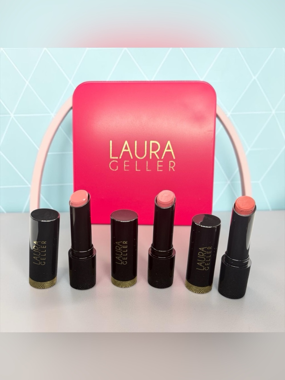 👄LAURA GELLER👄Smart Pout Transfer Proof Lipstick Trio/NIB